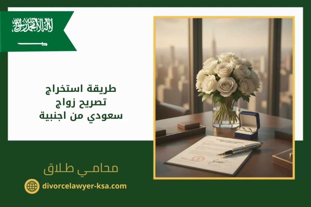 طريقة استخراج تصريح زواج سعودي من اجنبية