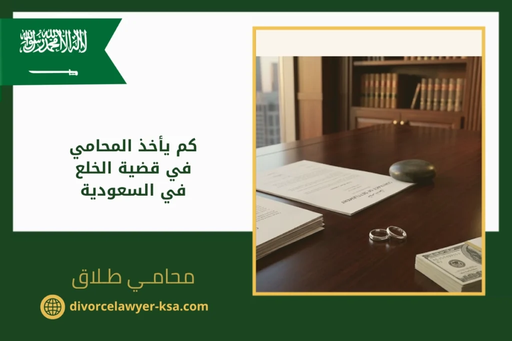 كم يأخذ المحامي في قضية الخلع في السعودية