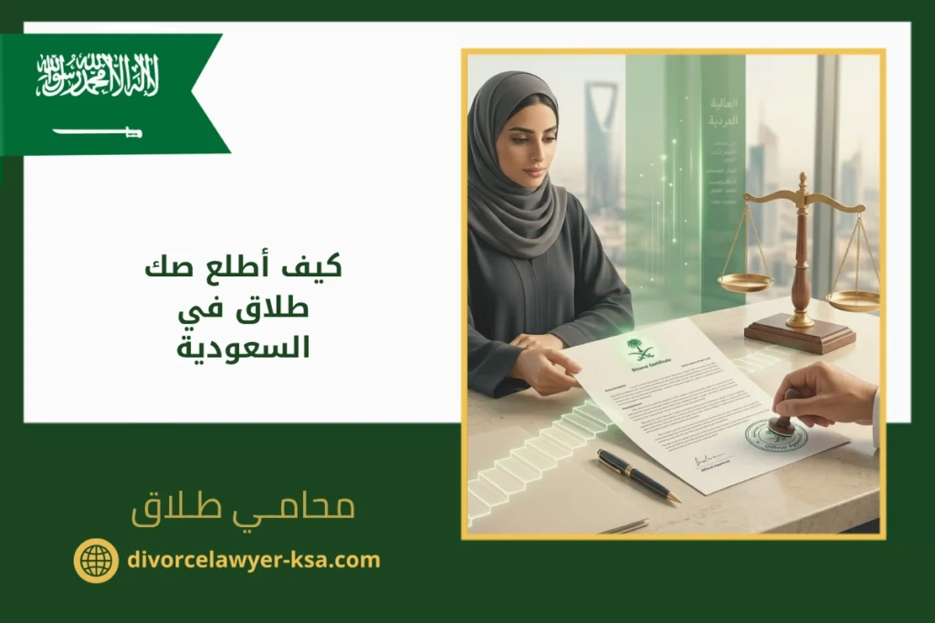 كيف أطلع صك طلاق في السعودية