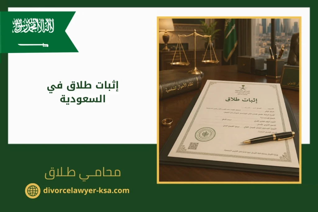 إثبات طلاق في السعودية